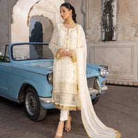 Merakish Luxury Embroidered Chiffon – Pearl Chiffon