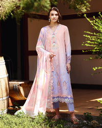 Mushq Solace Ombre Chikankari Lawn – Morning Veil