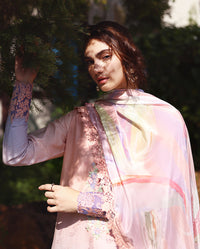 Mushq Solace Ombre Chikankari Lawn – Morning Veil