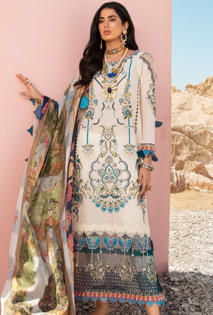 Noor Luxury Lawn by Sadia Asad – 8A