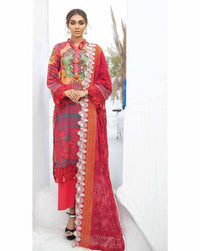 Nureh Lawn Karandi Collection – (Tropical Red) NW-21