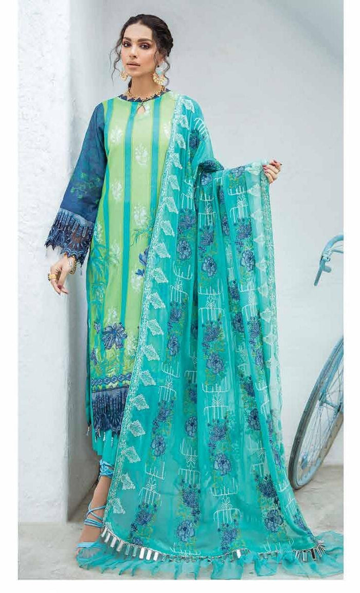 Nureh Lawn Karandi 2021 – (Sea Crystal) NW-22