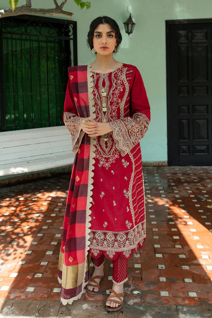 Qalamkar Qline Lawn – QB-01 ROSA