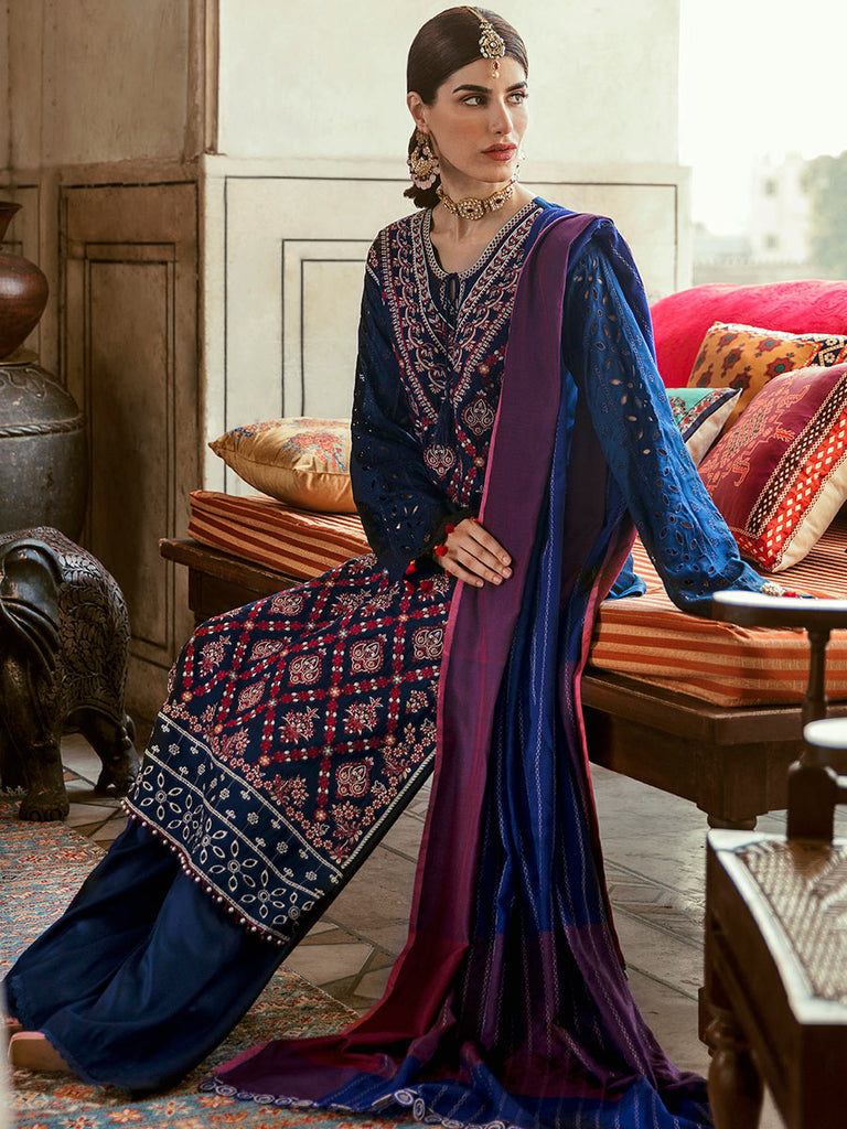 RajBari Chikankari Lawn Collection – 1B