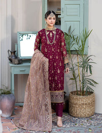 Sajavat Luxury Chiffon By Noor – Design 01