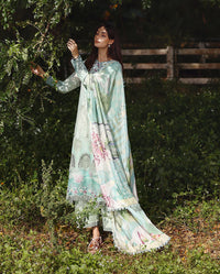 Mushq Solace Ombre Chikankari Lawn – Tranquil Muse