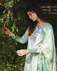 Mushq Solace Ombre Chikankari Lawn – Tranquil Muse