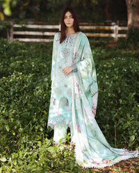 Mushq Solace Ombre Chikankari Lawn – Tranquil Muse