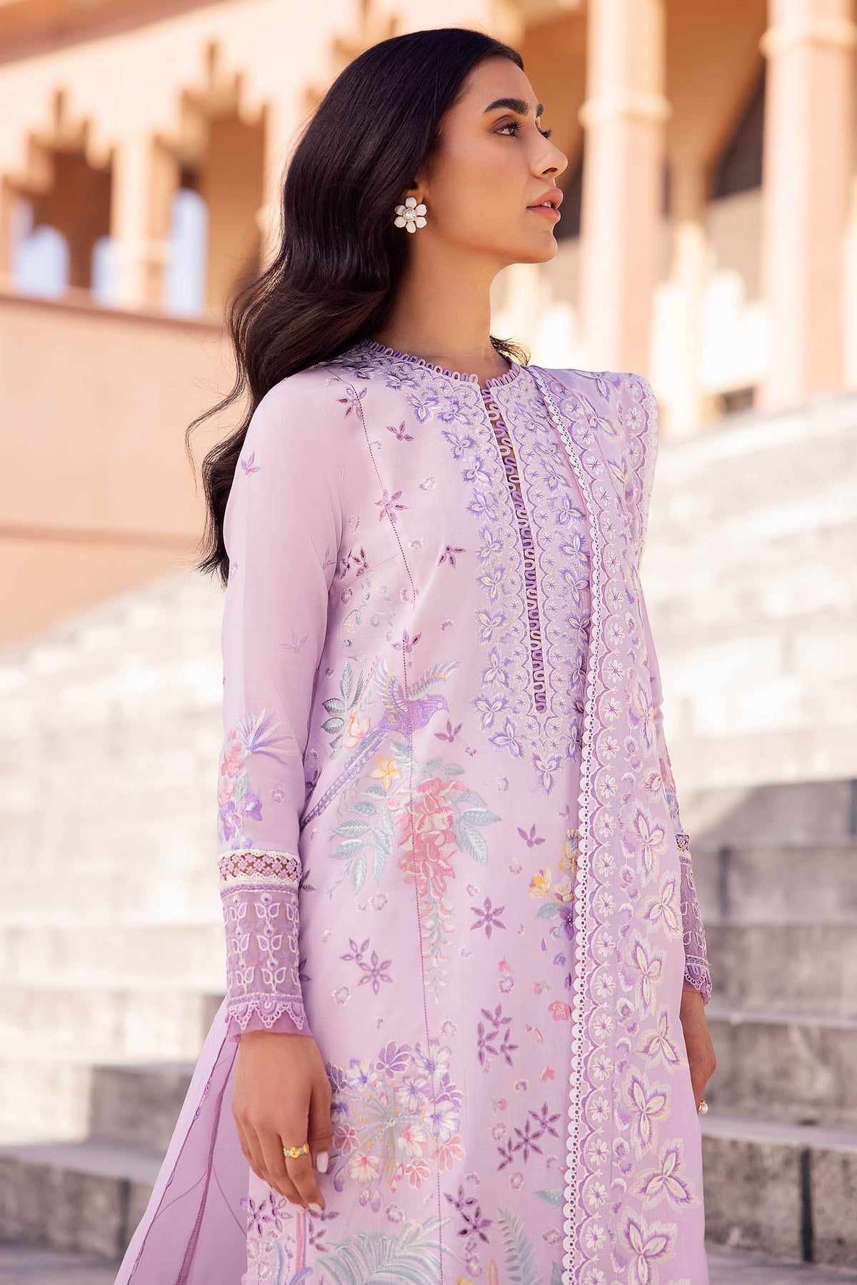 Zaha Luxury Lawn Collection 2024 – ELA (ZL24-01 A)