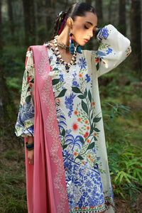 Zaha Neelum Luxury Lawn – WHITE SOLANA (ZL25-03 B)
