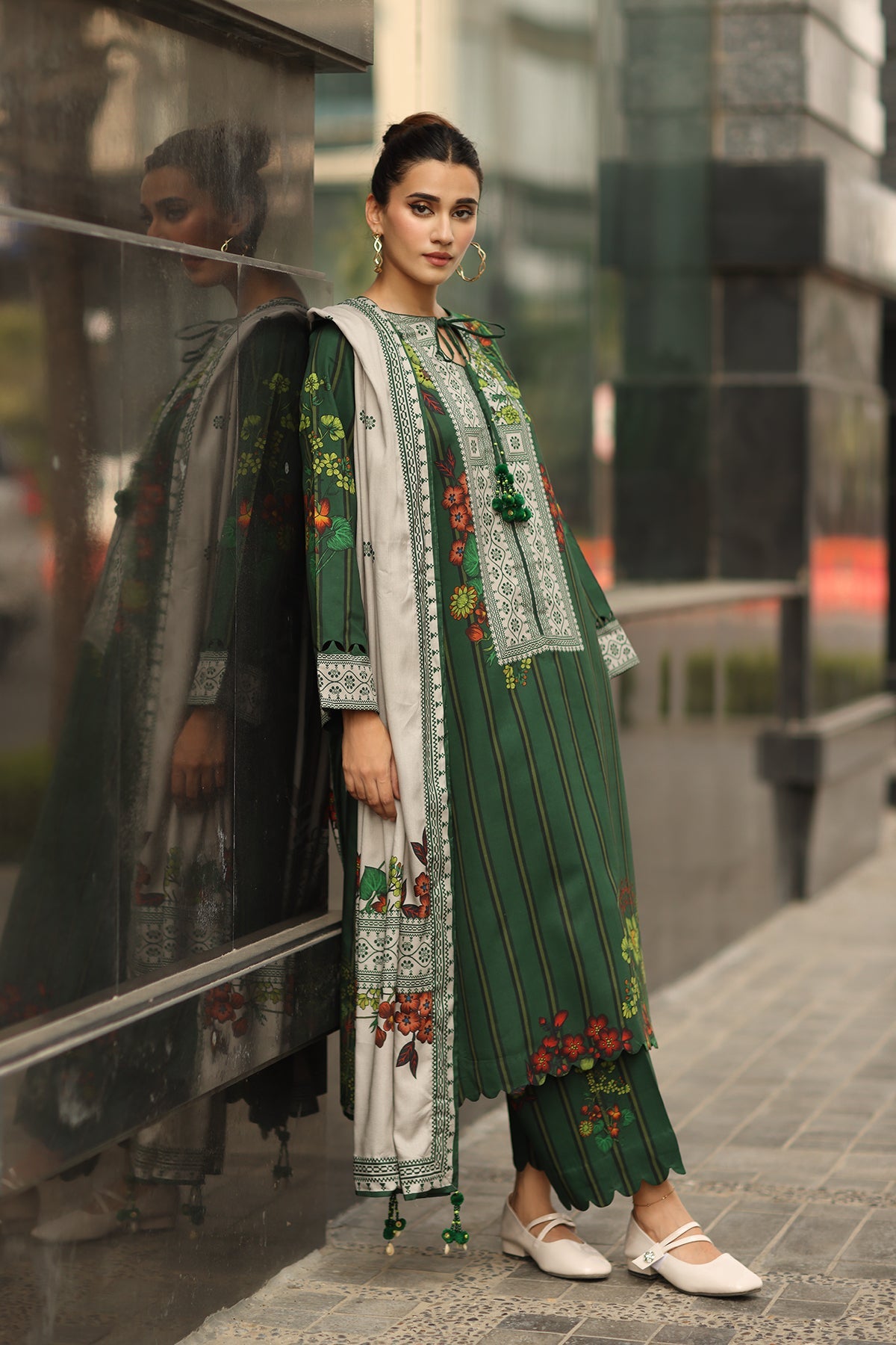3-PC Unstitched Printed Linen Collection CPW5-26