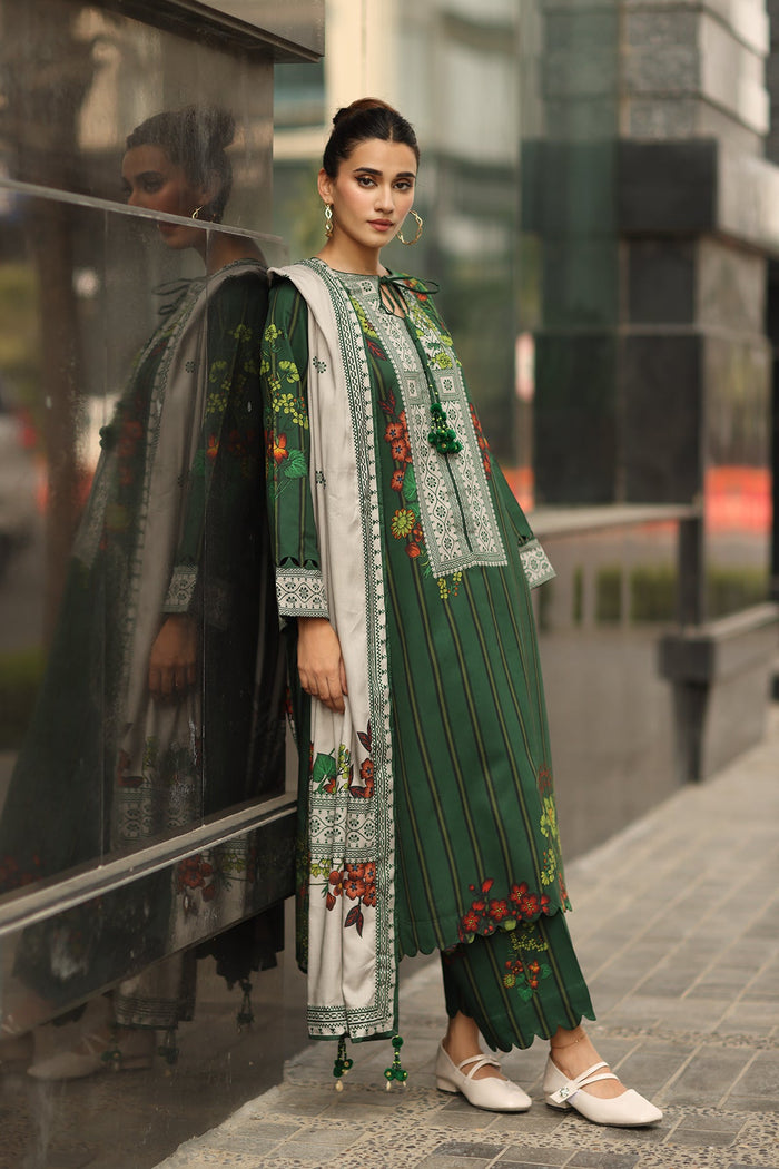 3-PC Unstitched Printed Linen Collection CPW5-26