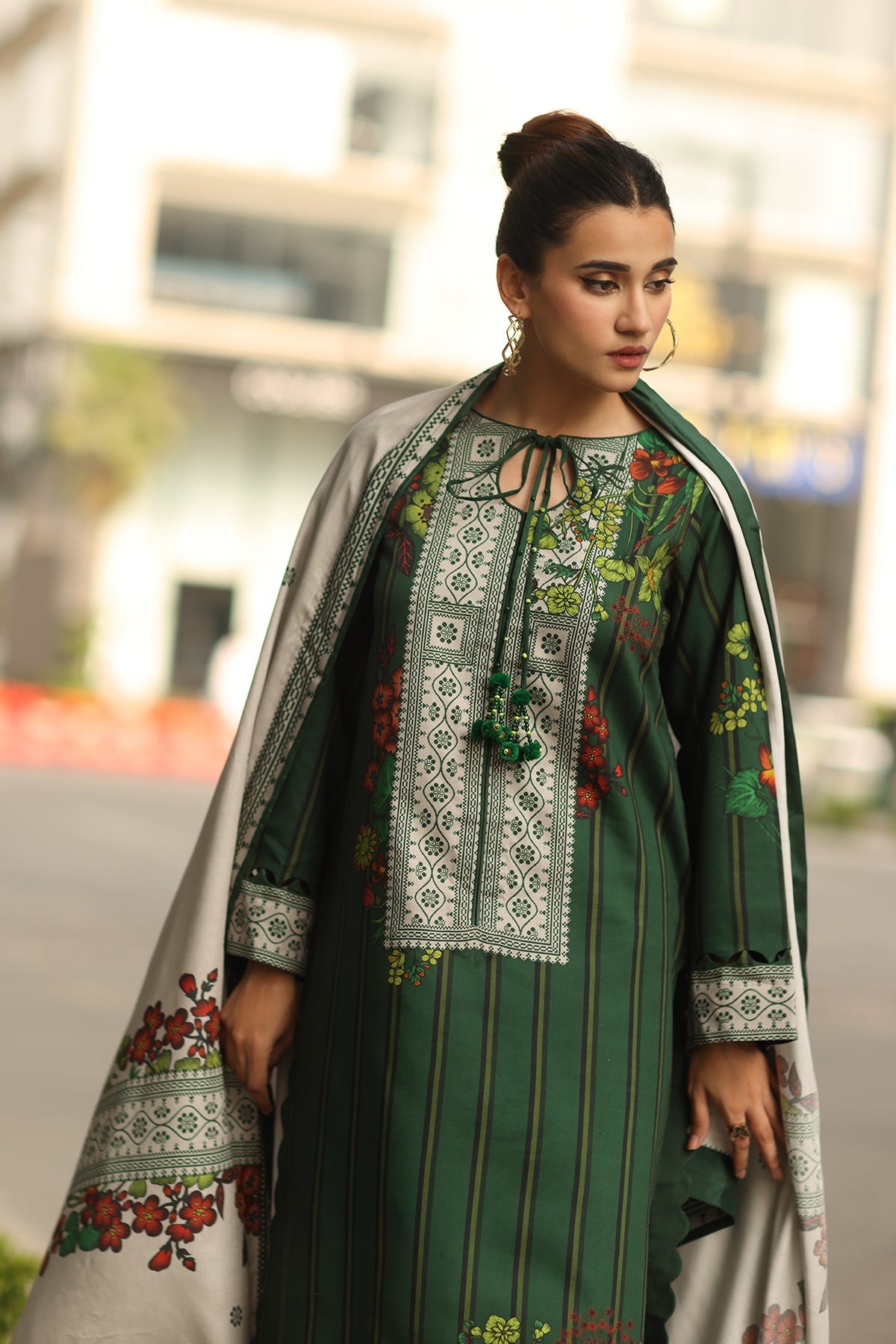 3-PC Unstitched Printed Linen Collection CPW5-26