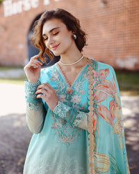 Mushq Solace Ombre Chikankari Lawn – Whispered Dawn