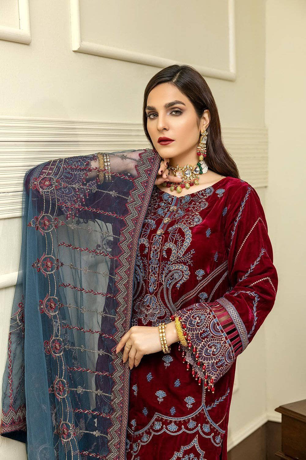 Adans Libas Velour Velvet/Palm Swill