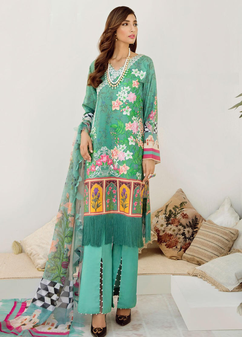Azalea Embroidered Lawn – D 13