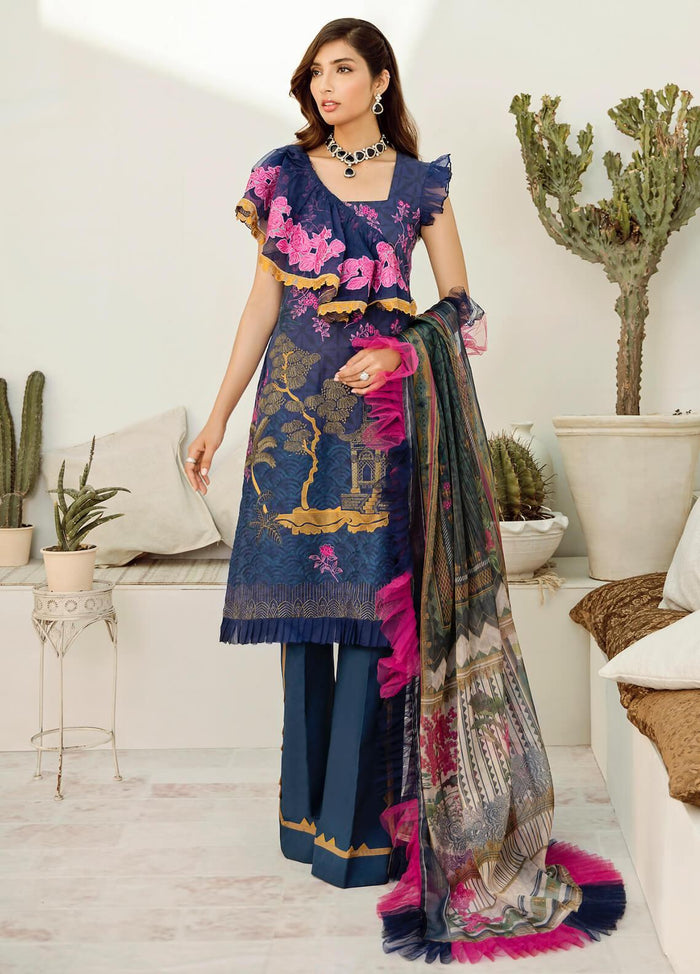 Azalea Embroidered Lawn – D 11