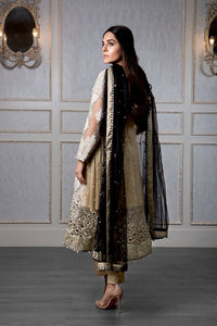 Maria B Mbroidered Wedding Edition – Cream & Black (BD-1201)
