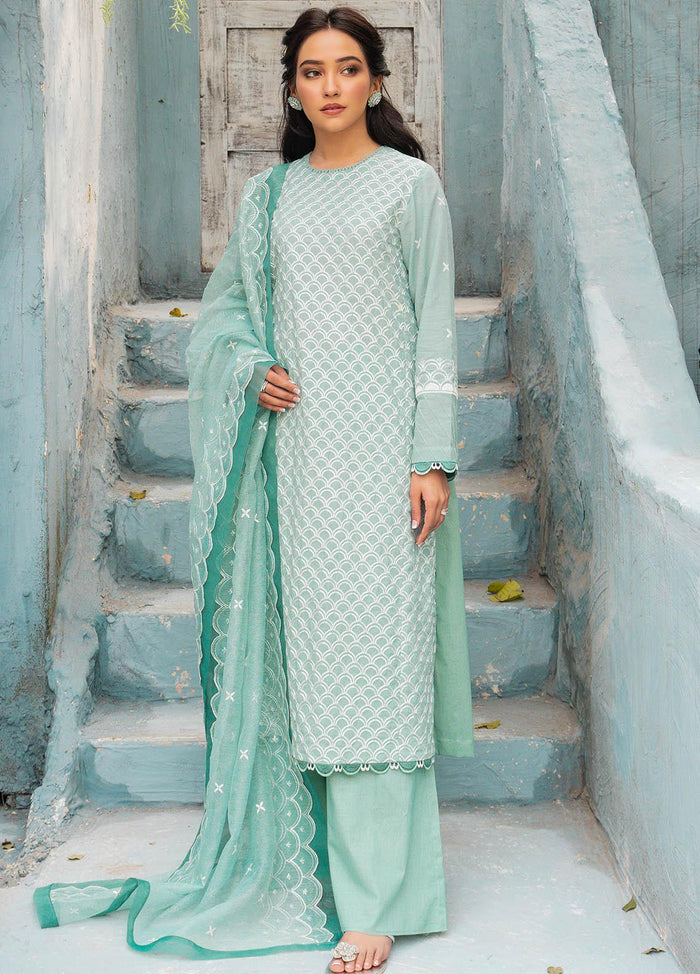 Mahiri-Cross Stitch Embroidered Lawn – 04 Icy Gloire