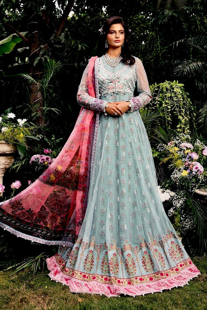 Maria B Sateen Collection – CST-201 Azure Blue and Candy