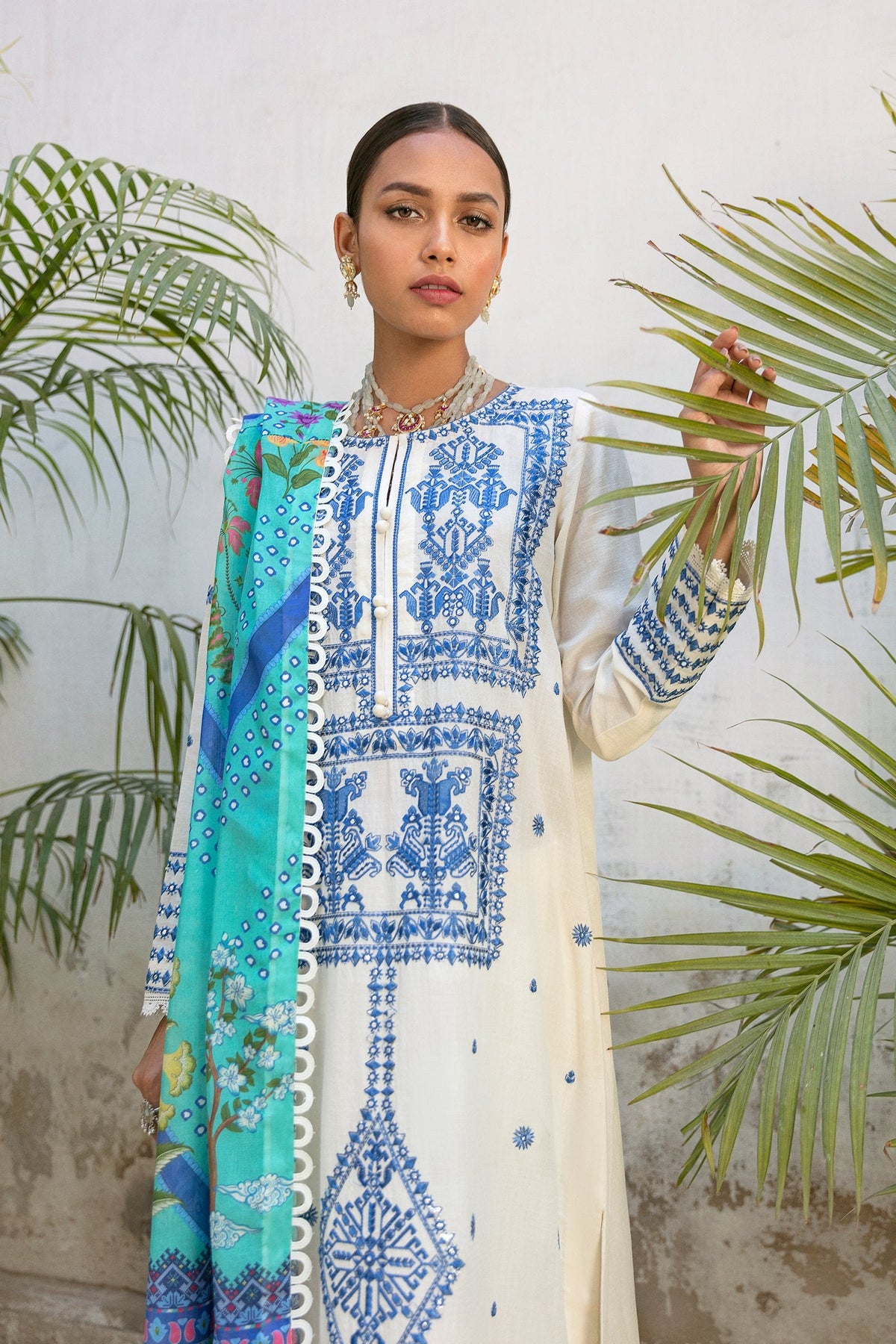 Zaha by Khadijah Shah Lawn Collection – BISHA  (ZL21-11 A)