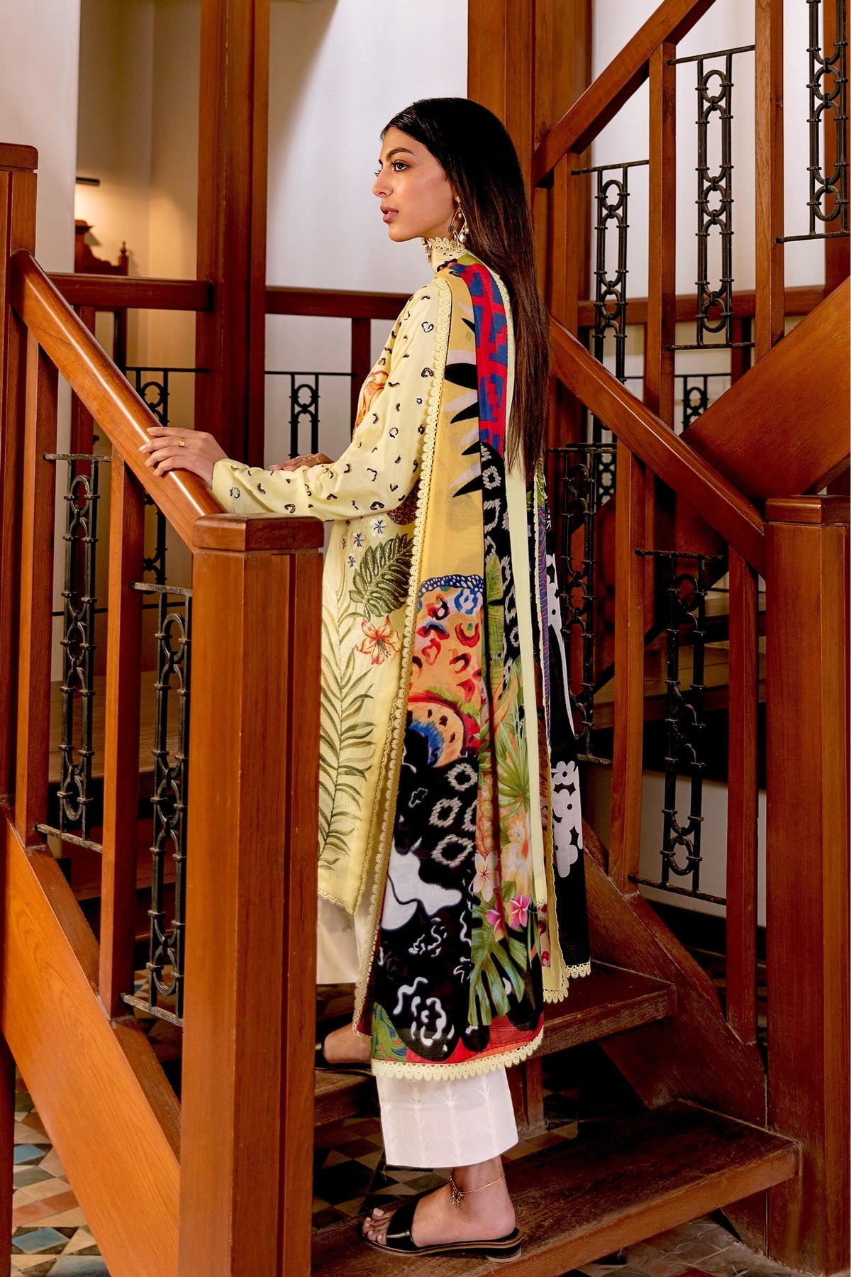 Zaha by Khadijah Shah Lawn Collection – VERD (ZL21-02 B)7