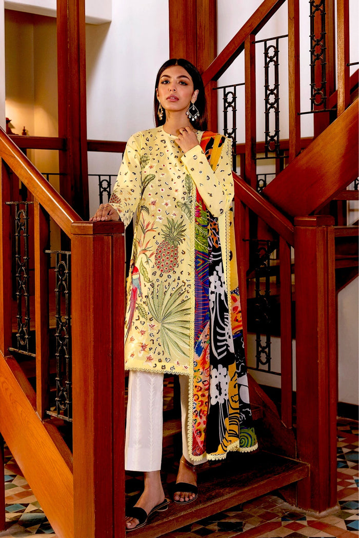 Zaha by Khadijah Shah Lawn Collection – VERD (ZL21-02 B)7