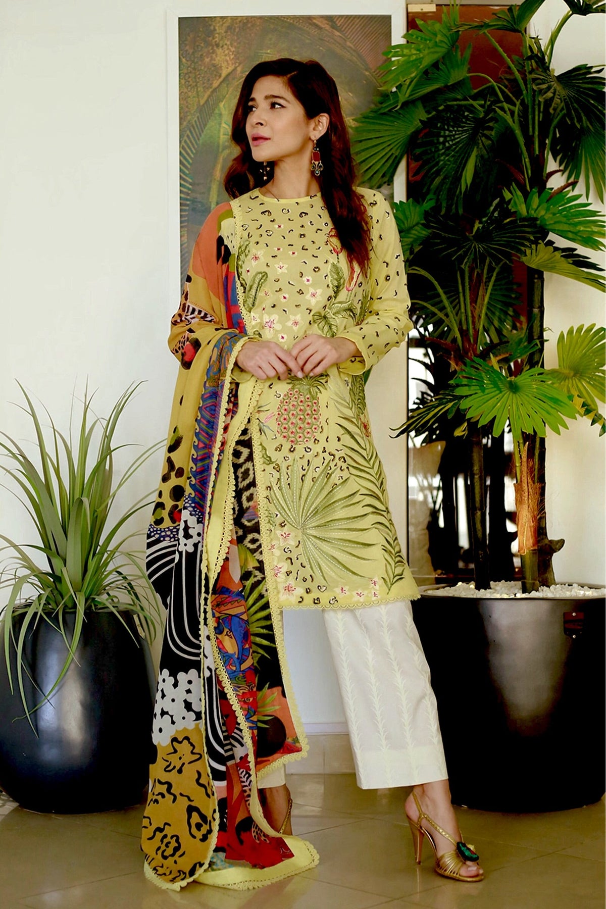 Zaha by Khadijah Shah Lawn Collection – VERD (ZL21-02 B)7