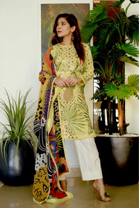Zaha by Khadijah Shah Lawn Collection – VERD (ZL21-02 B)7
