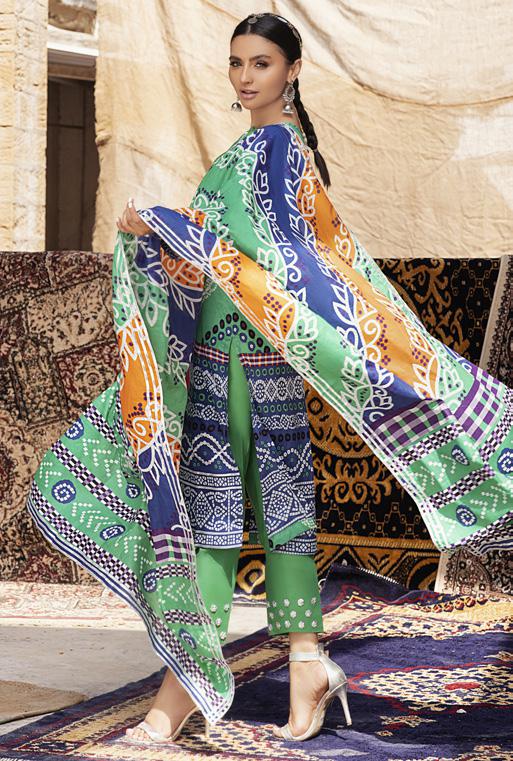 Monsoon Chunri Lawn by Al Zohaib 2022 – 2B