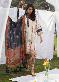 Misha Lakhani Embroidered Lawn Suits Unstitched 3 Piece ML21L 09 Aasha - Summer Collection