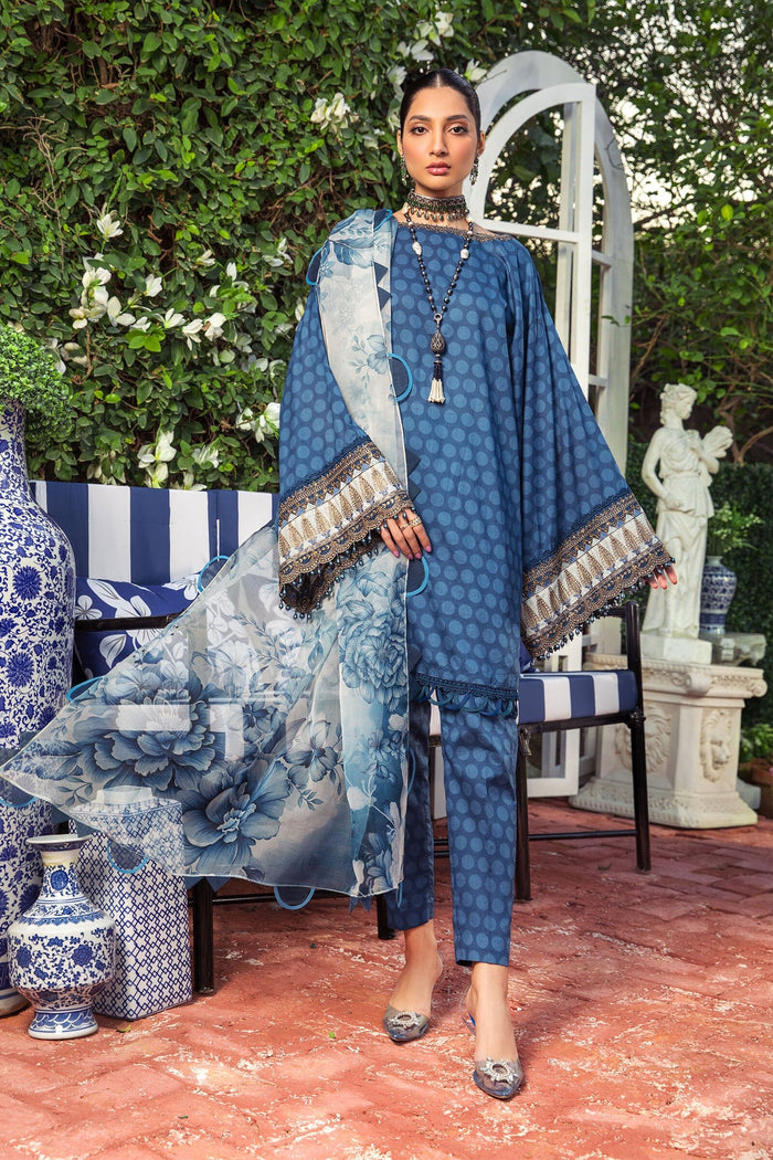 Maria b Mprints Lawn Suits 2022 – MPT-1304-B
