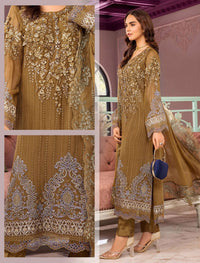 Ronak-e Mehal By Za Cloths Semi Stitched Chiffon D-06
