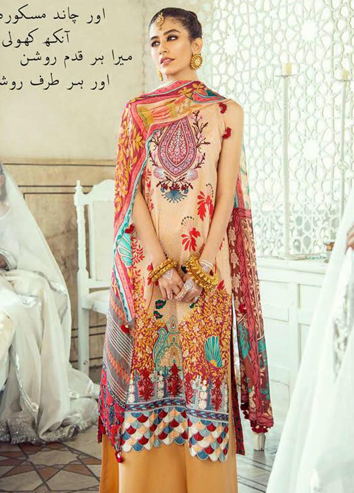 Cross Stitch Embroidered Lawn – Ruby Musk